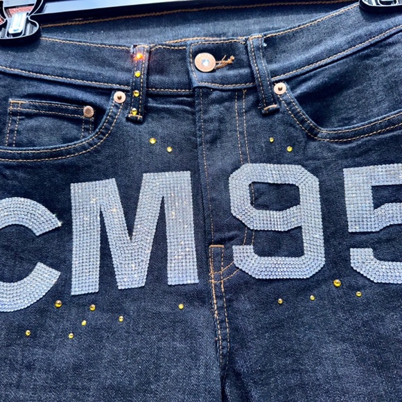 NWOT🔥🔥CM95 Skinny Coupe Moulante & Denim BLING JEANS!!  Perfect Condition! - Picture 12 of 16